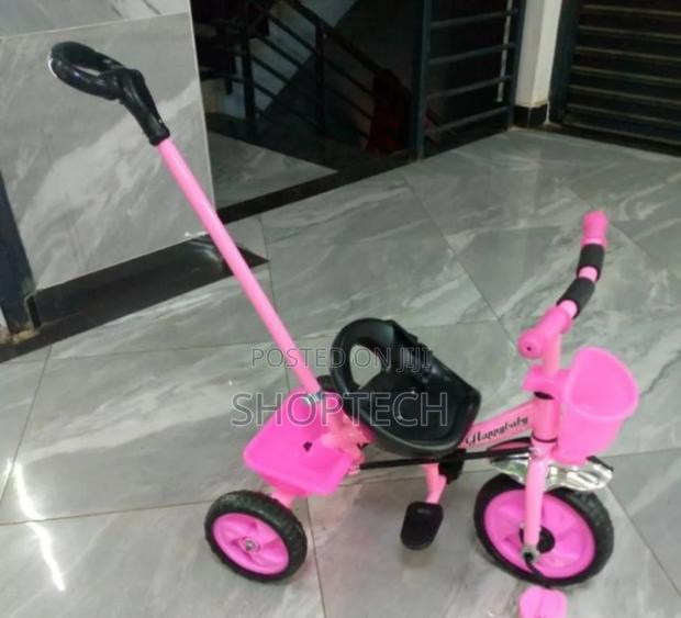 Kids Tri-Cycle With Push Handle - main view
