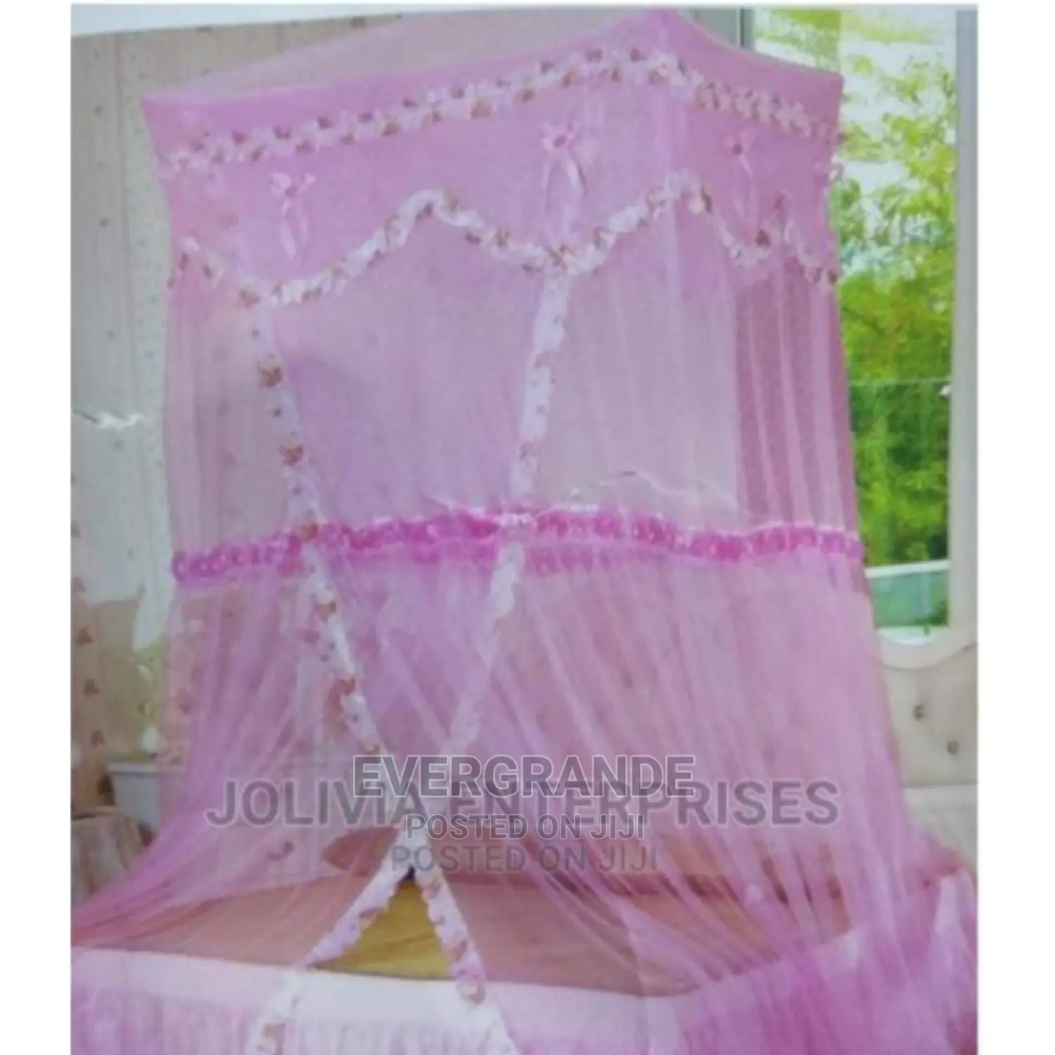 Double Decker Mosquito Net Pink