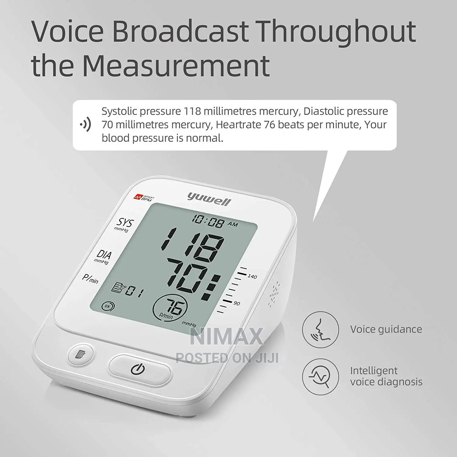 Yuwell Blood Pressure Monitor, Digital Machine for Home Use