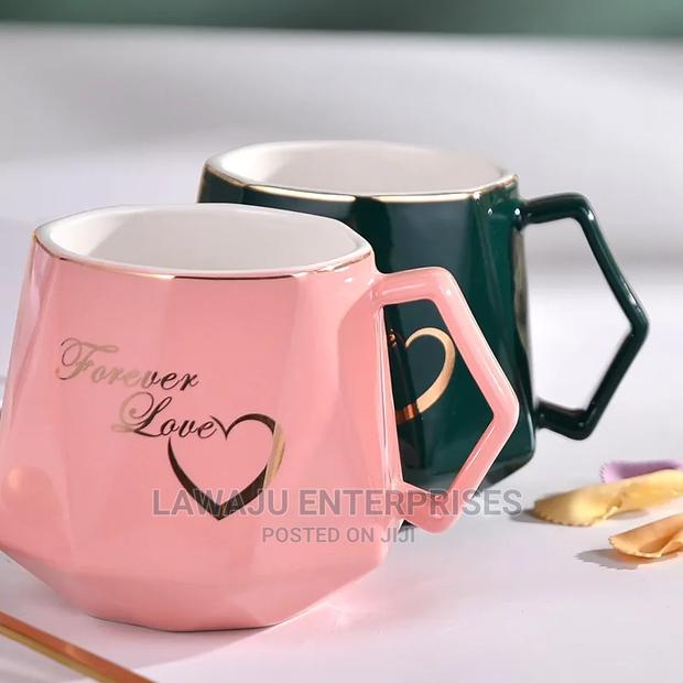 Valentines Diamond Shape Ceramic Cup Set Gift Box - thumbnail 3