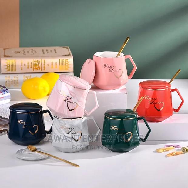 Valentines Diamond Shape Ceramic Cup Set Gift Box - thumbnail 5