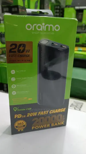 Oraimo Power Bank 20000 Mah.