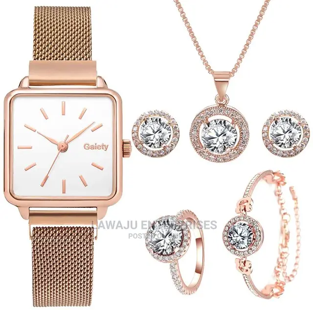 Valentines Quartz Watch Ladies Gift Set