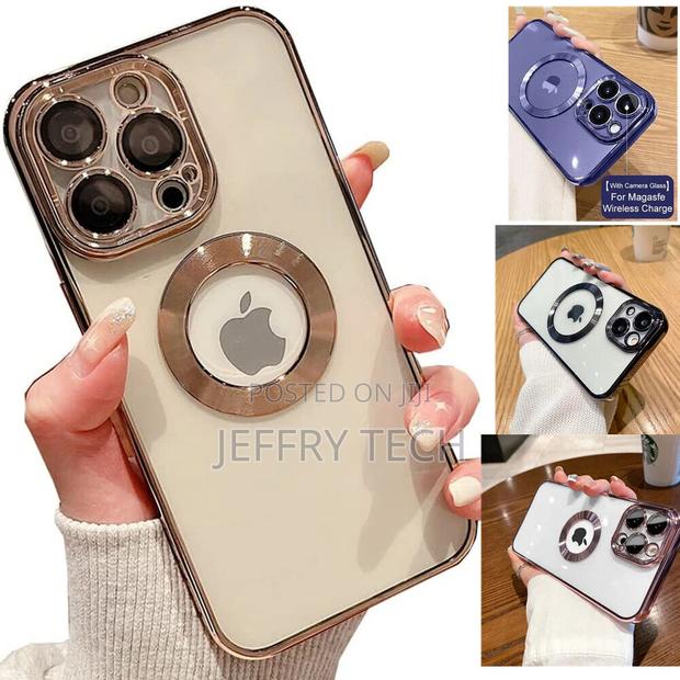 Apple iPhone 14 13 12 11 Pro Max Xr Clear Case Slim Plating - main view