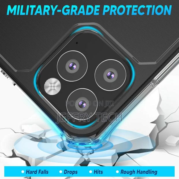 iPhone All Models 13 12 11 Pro Max Shockproof Clear Case - thumbnail 3