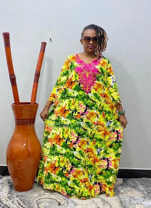 High Quality Cotton African Plus Size Fitting Dresses - thumbnail 8