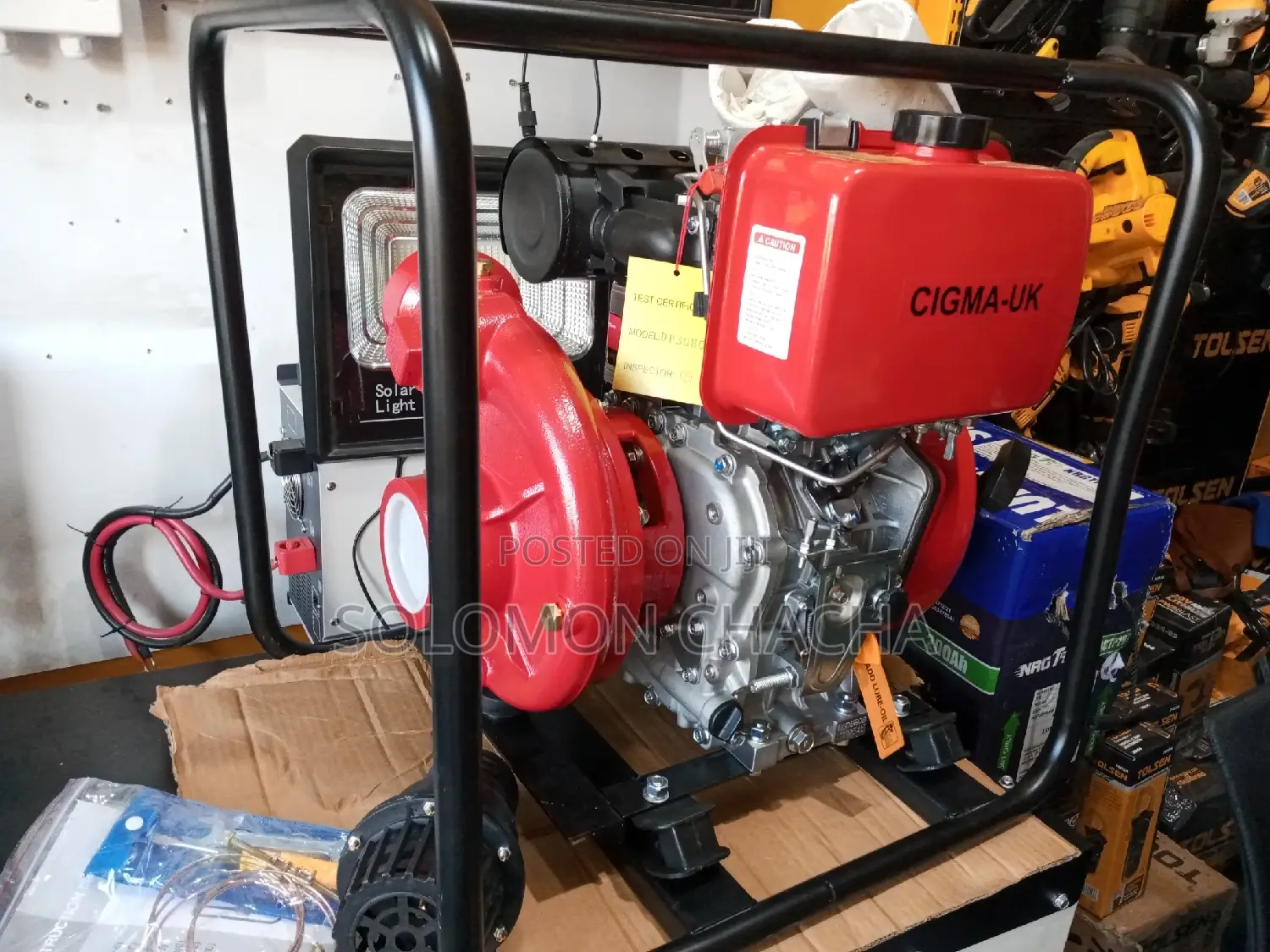 Cigma-uk 3inch DIESEL Water Pump 75M Head