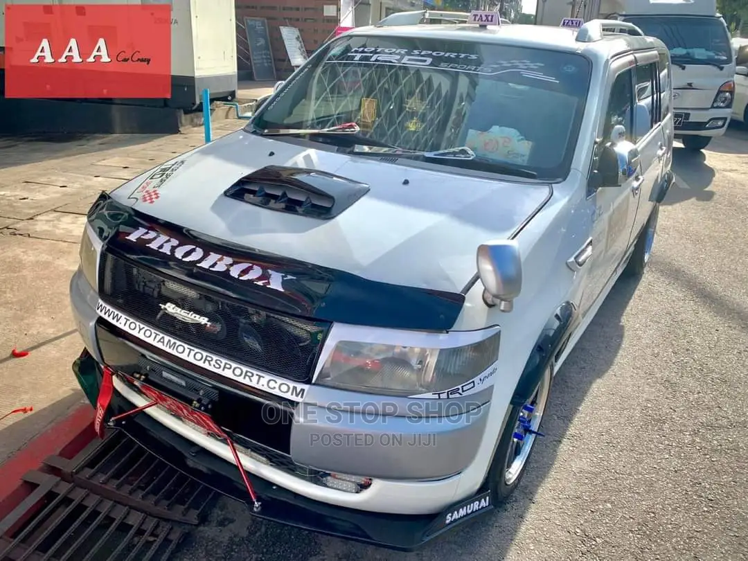 Probox Car Fitted With Black Bonnet Scoop