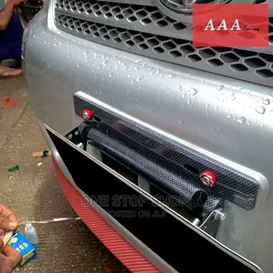 Car Fitted With Front Adjustable Carbon Number Plate Holder