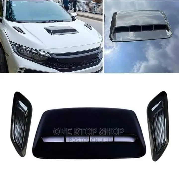 Car Fitted With Bonnet Centre Hood and 2pcs Side Vents