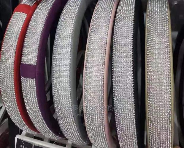 Glittering Universal Fit Classy Steering Wheel Covers - thumbnail 3