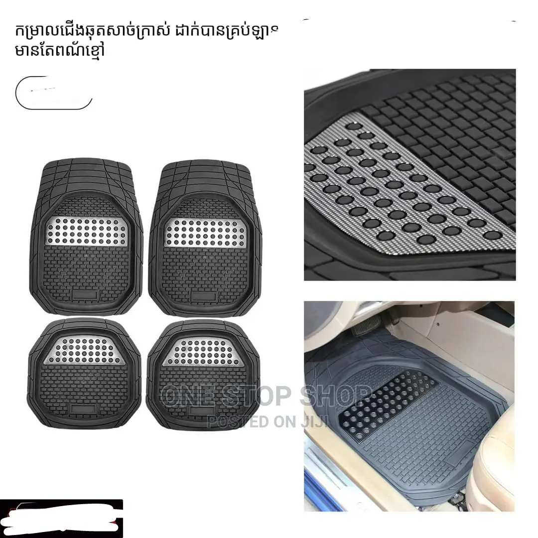 Car Mats 5pcs With Silver Non Slip Patch