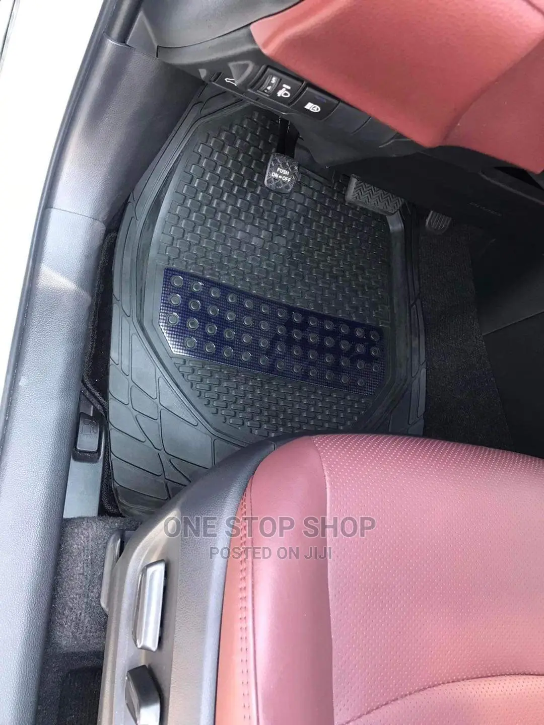 Car Fitted With Universal 5 Seater Black Mats