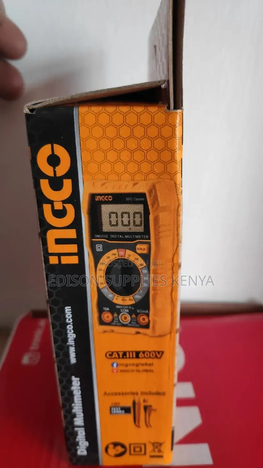 Ingco Digital Multimeter DM2002 600V Tester Heavy Duty