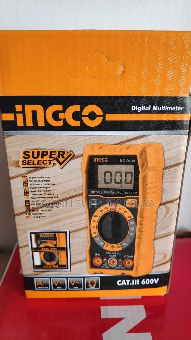 Ingco Digital Multimeter DM2002 600V Tester Heavy Duty - thumbnail 4