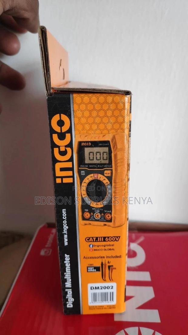 Ingco Digital Multimeter DM2002 600V Tester Heavy Duty - thumbnail 3