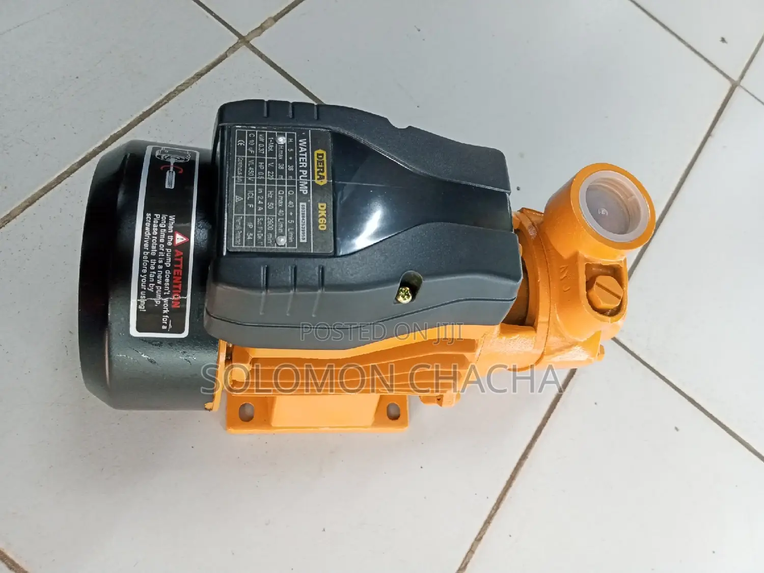 Dera 0.5hp 38m Booster Water Pump