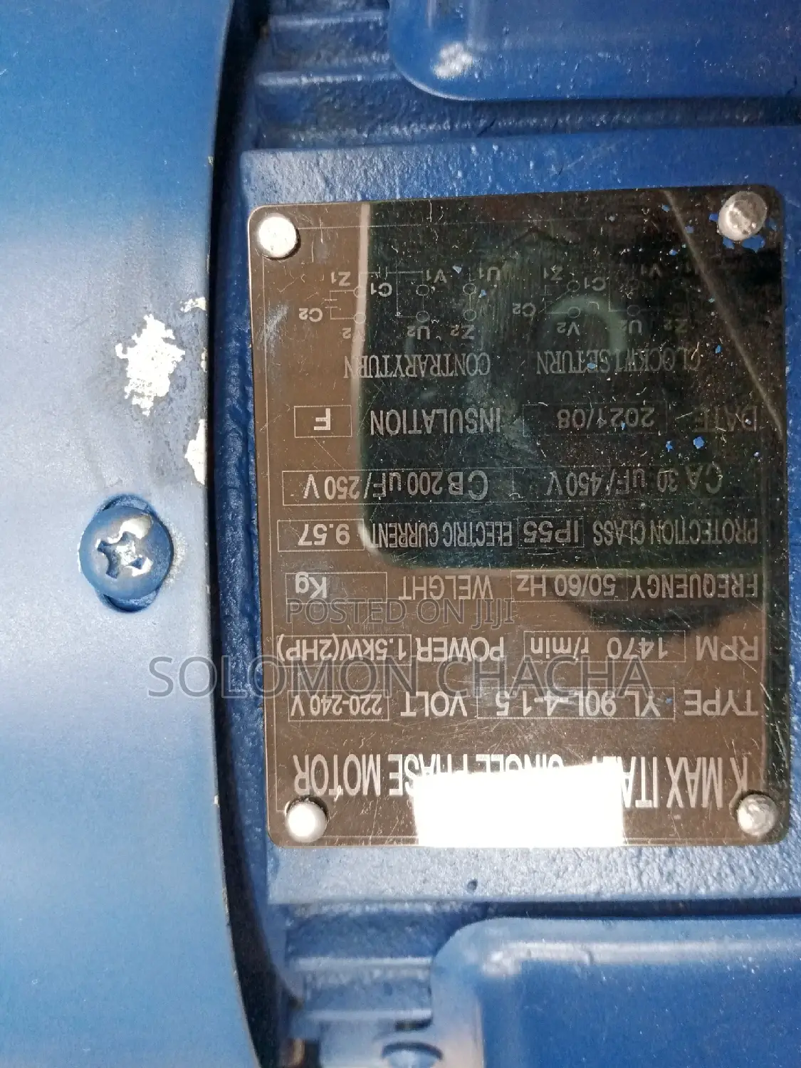 Kmax Italy 2HP 1.5KW Motor