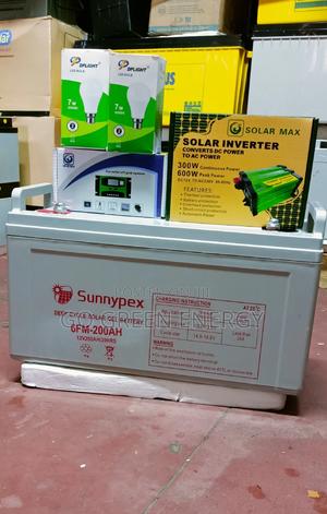 200ah Battery + Controller+ Inverter+ Dc Bulb - thumbnail 2