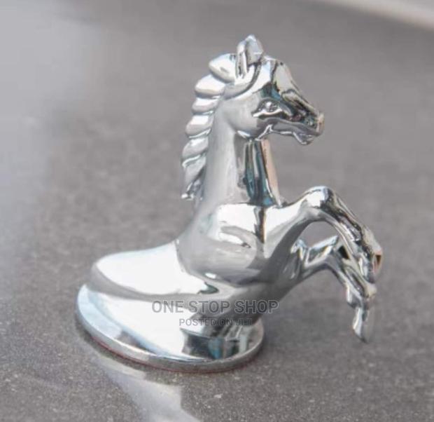 Silver Flying Horse for Bonnet Decor