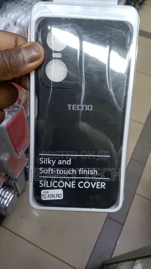 Silicon Case Soft TPU Phone Case on Tecno Pop6 6pro 6.56" B