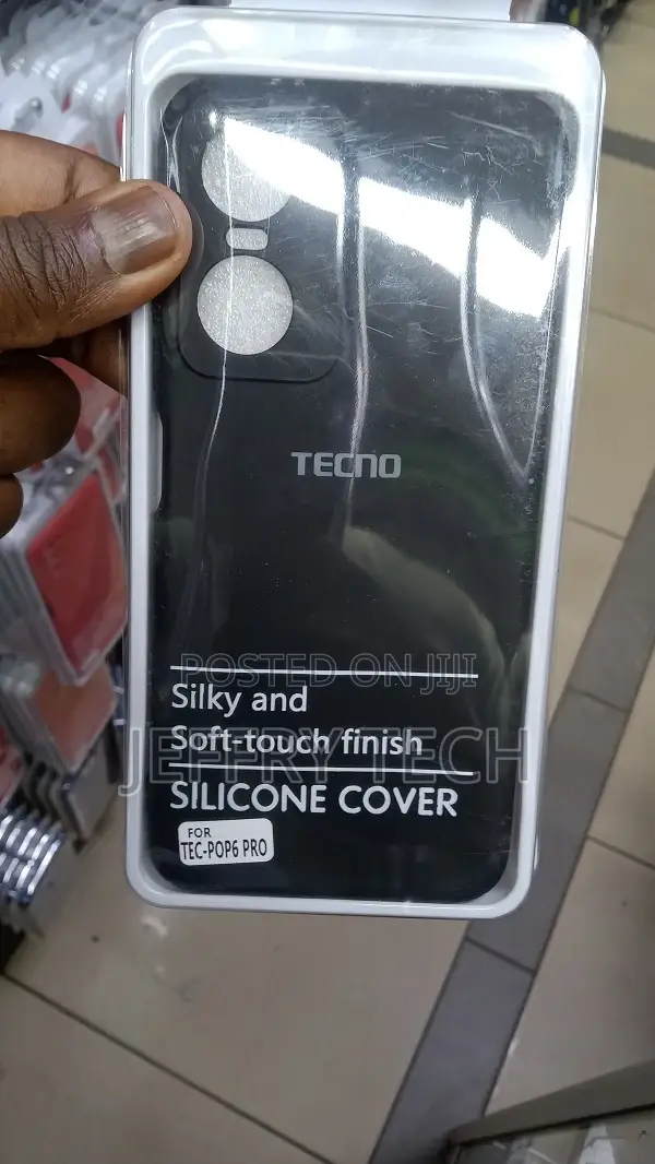 Silicon Case Soft TPU Phone Case on Tecno Pop6 6pro 6.56" B