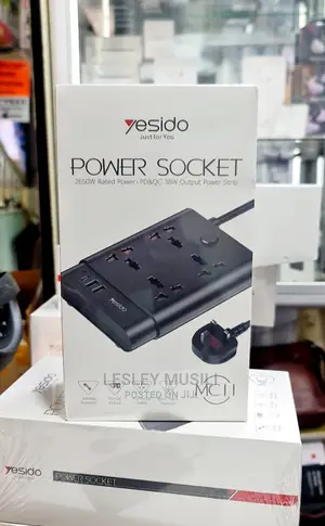 YESIDO 2650W Power Track Power Socket
