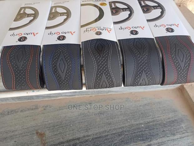 Auto Grip Leather Stitch Steering Cover( Withneedle+Thread)