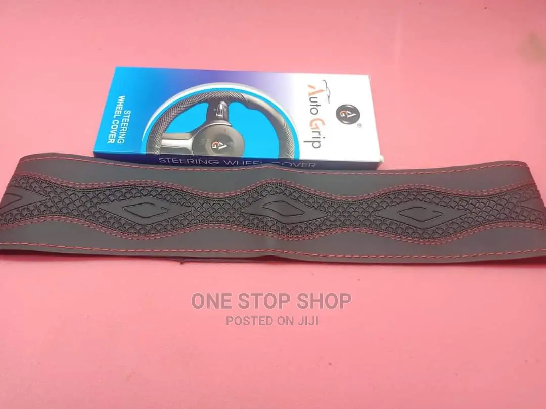 Auto Grip Leather Stitch Steering Cover( Withneedle+Thread)