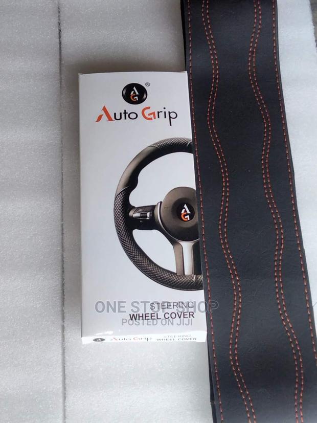 Auto Grip Leather Stitch Steering Cover( Withneedle+Thread) - thumbnail 5