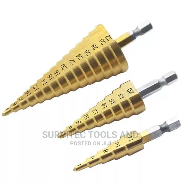 3pc Step Drill Bits