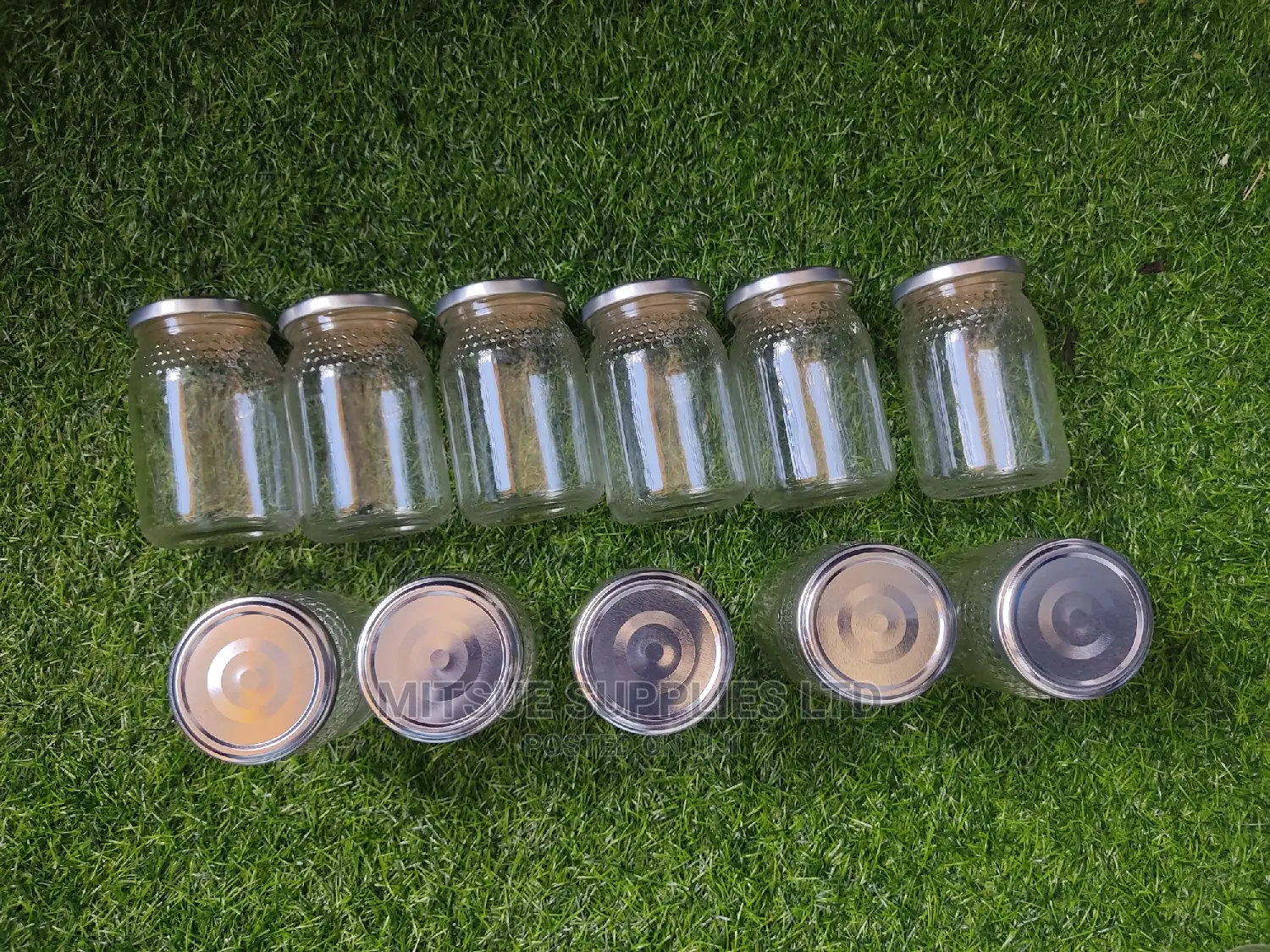 A Set of 15 Spice Jars- 380ml Woth Silver Metal Lids