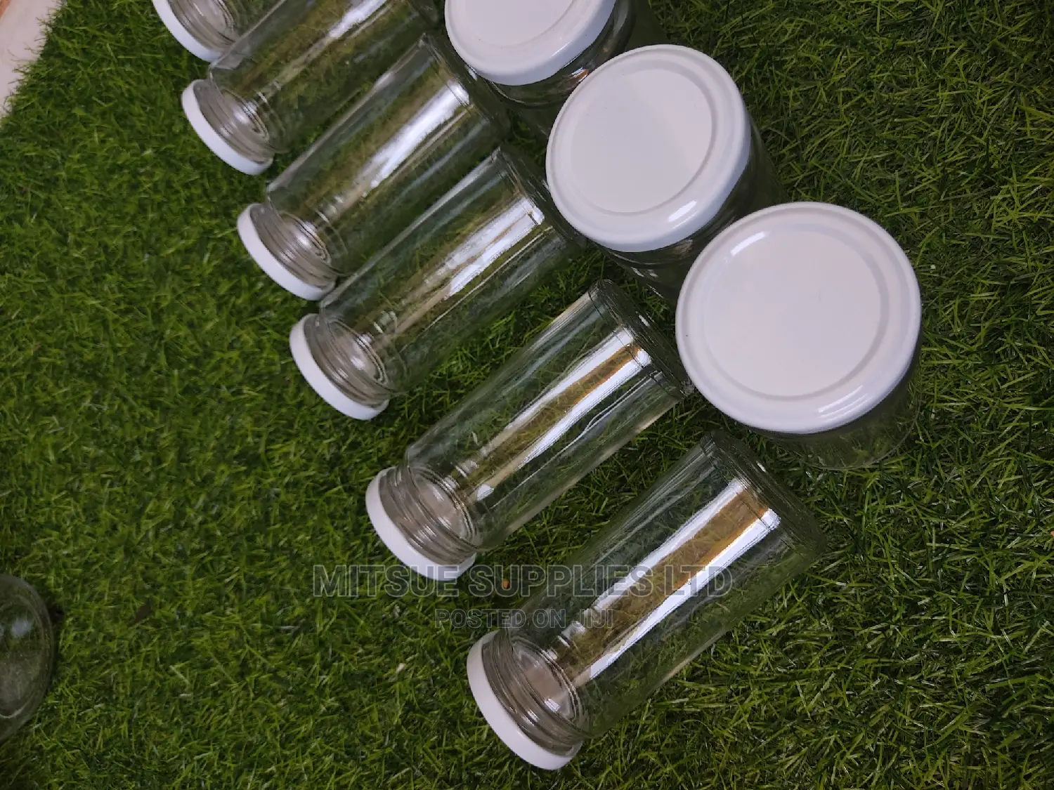 A Dozen 250ml Paragon Long Spice Jars - With White Lids