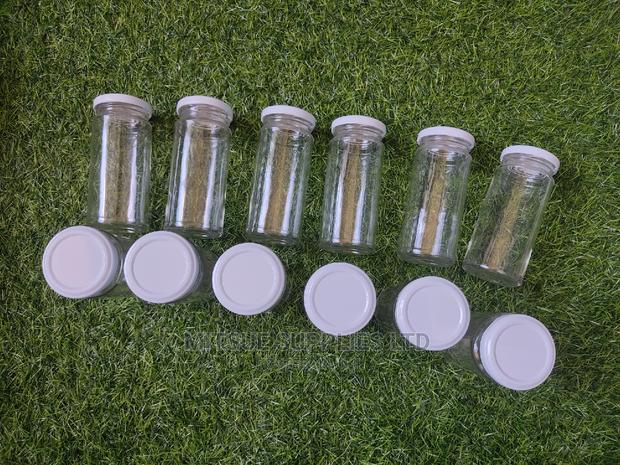 A Dozen 250ml Paragon Long Spice Jars - With White Lids