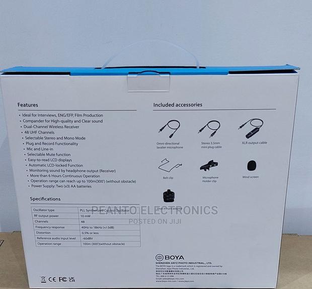BOYA BY-WM8 Prok2- UHF Dual-Channel Wireless Lavalier System - thumbnail 2
