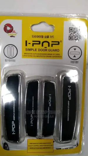 4pcs Black Ipop Car Door Antiscratch Guard