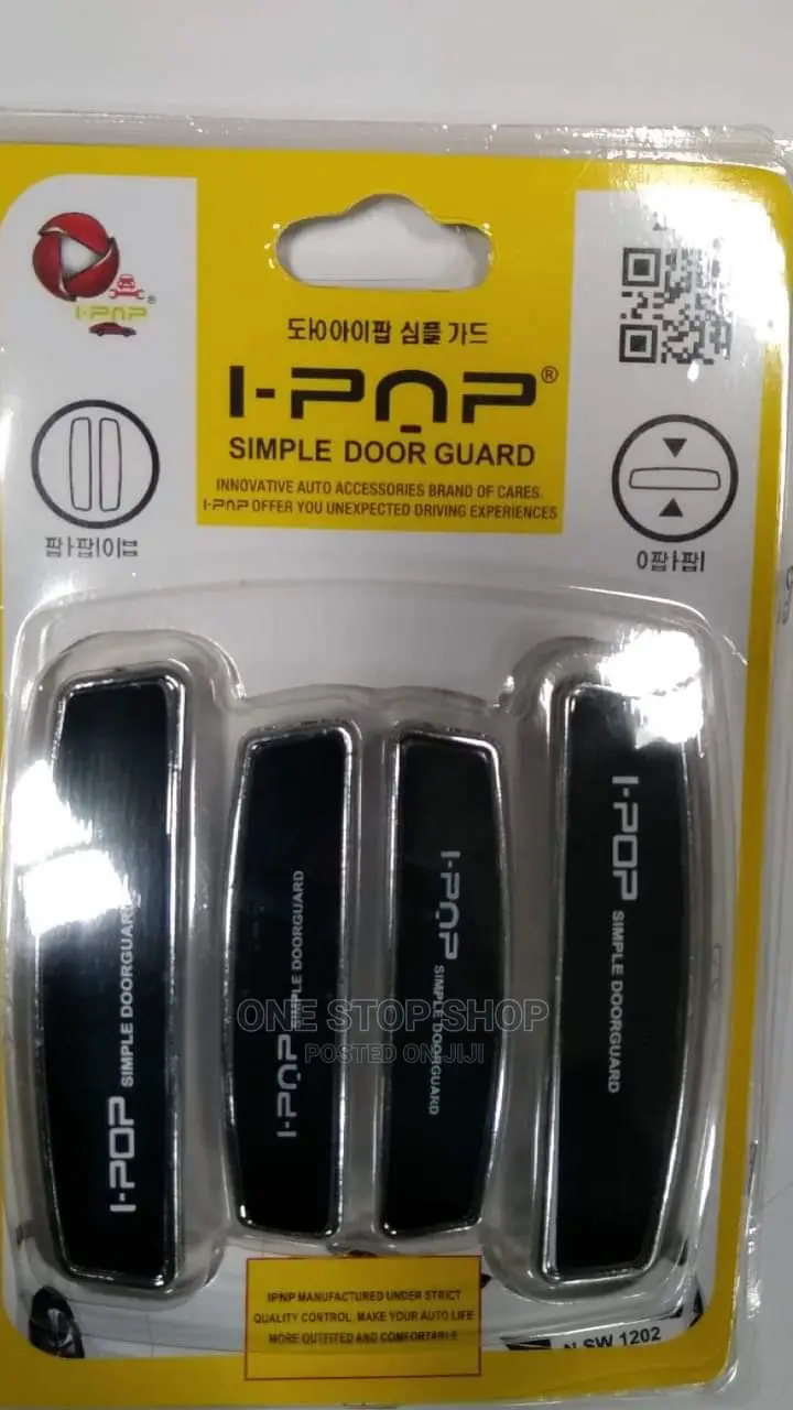 4pcs Black Ipop Car Door Antiscratch Guard