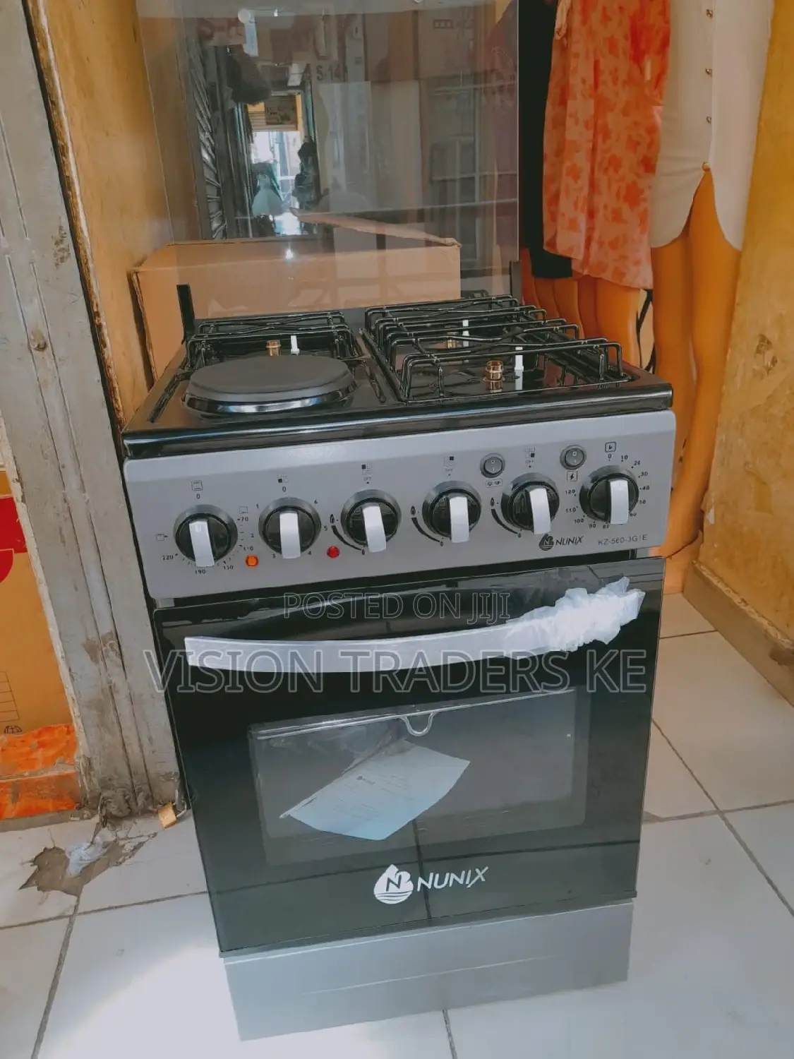 Nunix Standing Cooker *Size 50*55 3 + 1 Electric Plate