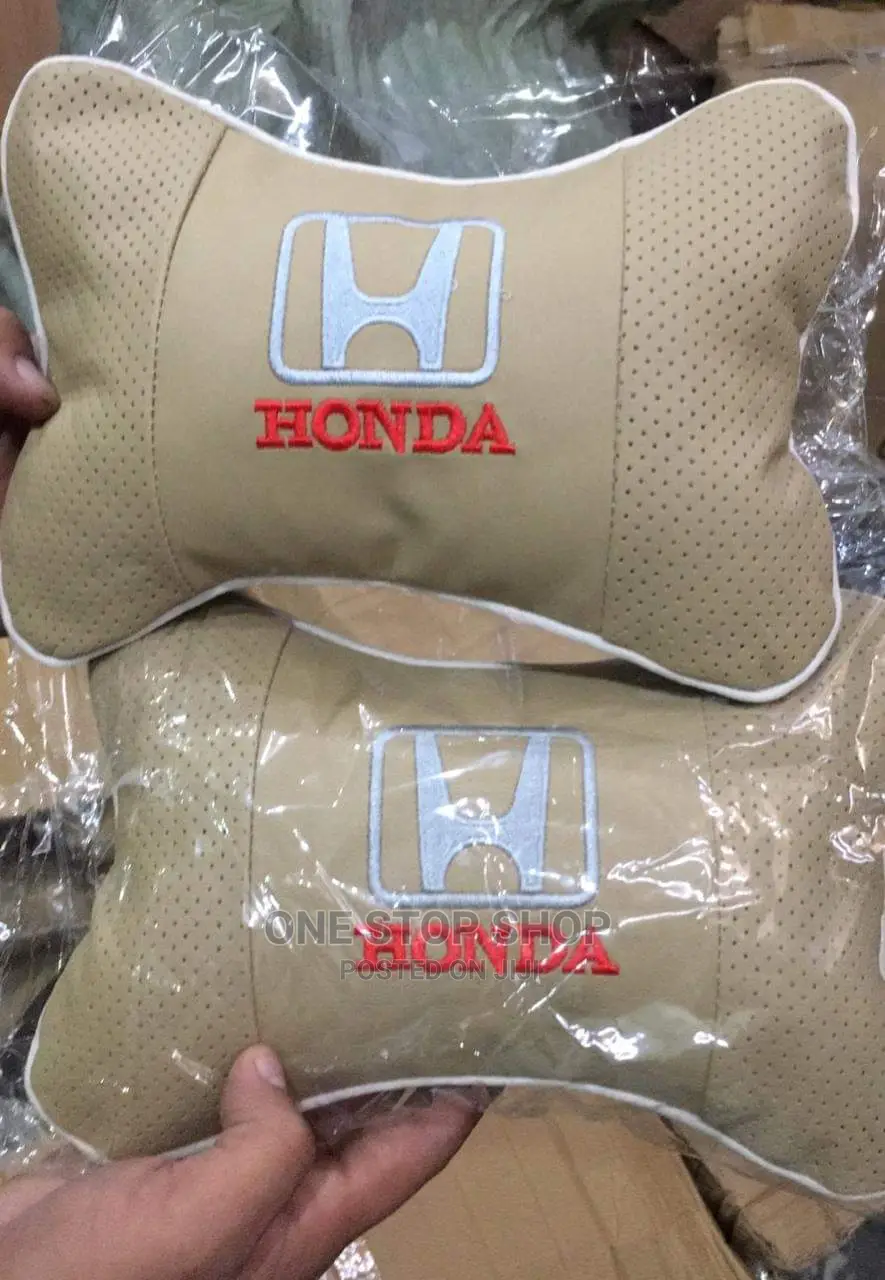 Baije HONDA Branded Leather Neckrest Pillows