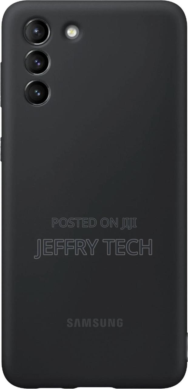 Samsung - Silicone Protective Case for Galaxy S21 - Black - main view