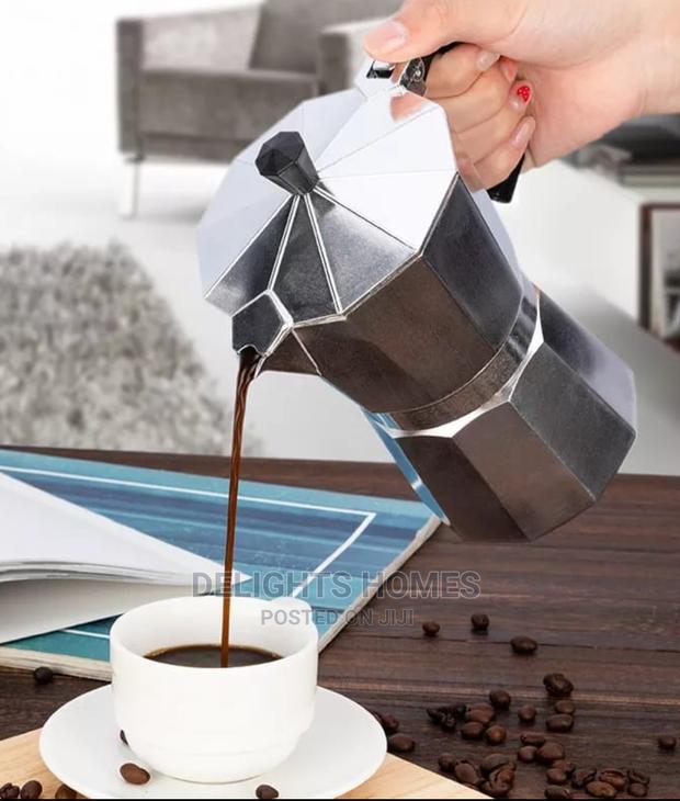 600ML Aluminum Mocha Coffee Pot - main view