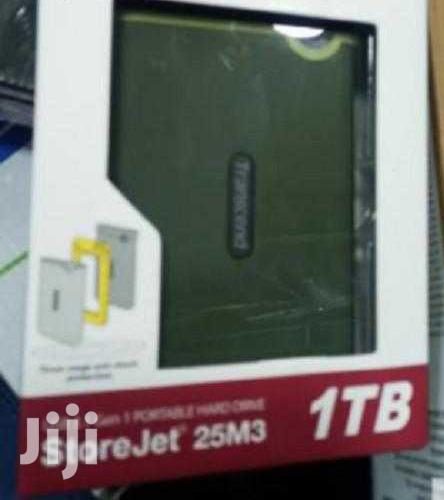 One Terrabite Transcend External Hard Drive