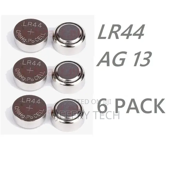 LR44 AG13 Silver Oxide Button Battery 1.5V