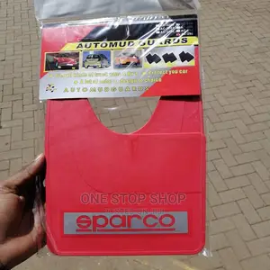 Universal Fit Red Sparco Mudflaps 2pcs