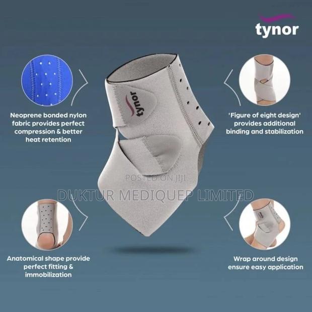 Tynor Ankle Wrap Neoprene, Universal Size