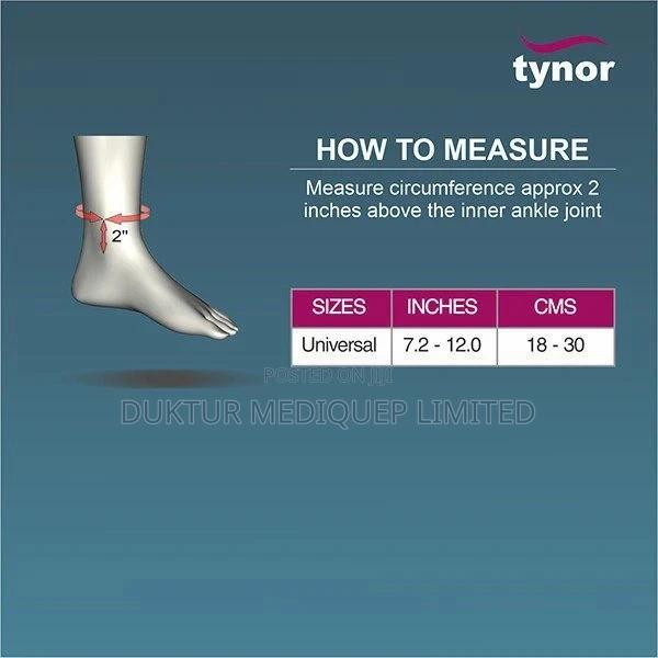 Tynor Ankle Wrap Neoprene, Universal Size - thumbnail 4