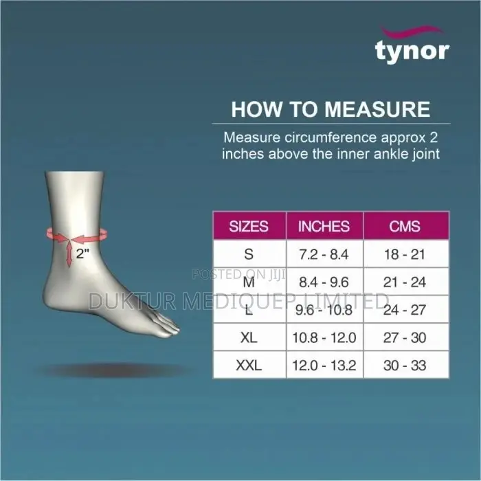 Tynor Anklets (Pair) - S, M, L, Xl, CH