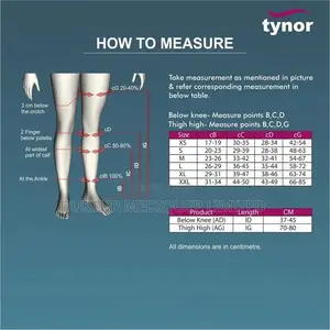 Tynor D.V.T. Stockings Knee High (Pair) XL