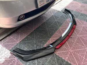 Gloss Carbon Black Adjustable Front Lip