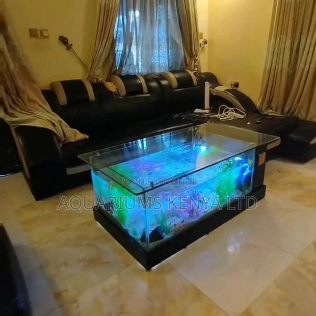 Dining Table With Aquarium - main view